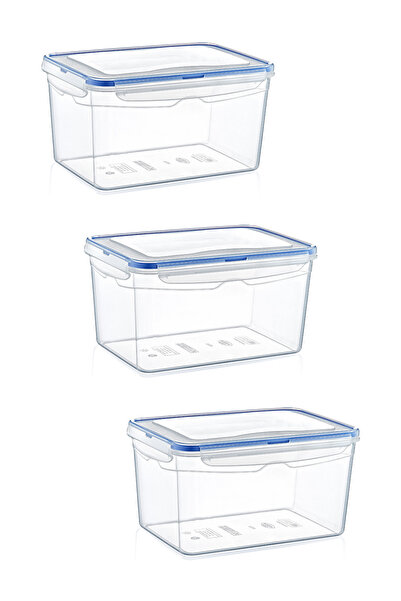 Tuppee Rectangular Leak Proof Storage Container 4.5 L (3 Pieces)