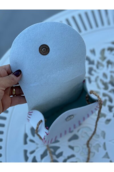 Miliva Πολύχρωμη παιδική τσάντα με λουράκι | Μίνι παιδική τσάντα | Πολύχρωμη τσάντα λουλουδιών με φιόγκο | Παιδική τσάντα ώμου