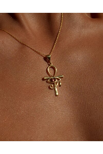sirius jewelry Ra Gözü Ankh Kolye | 925 Ayar Gümüş