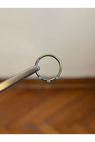 Rupen Kraft 316 L Surgical Steel - Atomic Stone Cartilage Piercing, Rook Orbital Helix Septum