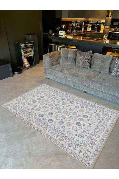 Rugs Modern Halı Emre Koleksiyonu Flu Tonlar Çiçek Detaylı Geleneksel Desenli...