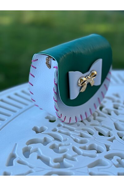 Miliva Πολύχρωμη παιδική τσάντα με λουράκι | Μίνι παιδική τσάντα | Πολύχρωμη τσάντα λουλουδιών με φιόγκο | Παιδική τσάντα ώμου