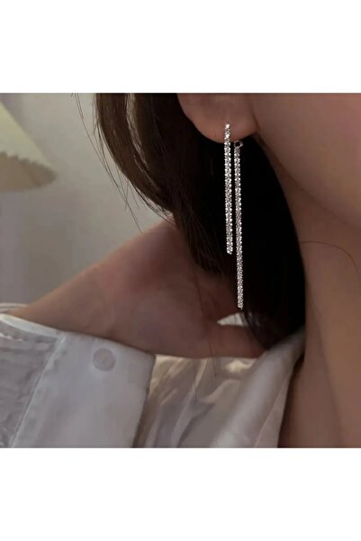 TakıConcept Çift Taraflı Taşlı Kristal Küpe