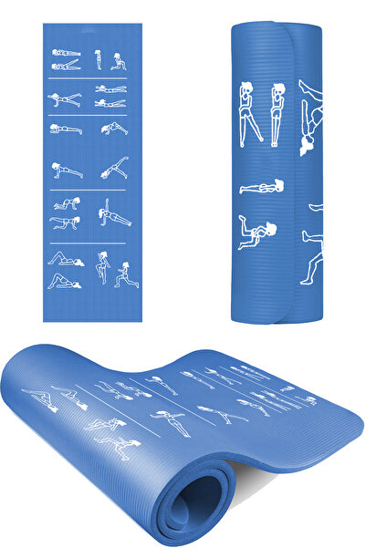 Alvin Spor 180x60 cm, 10 mm Kalınlık Egzersiz Hareketli Pilates Minderi