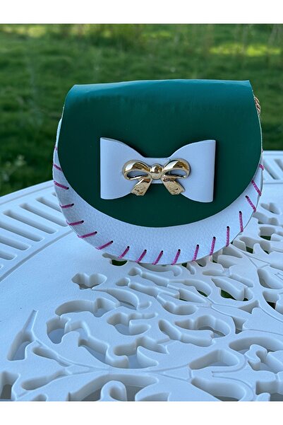 Miliva Πολύχρωμη παιδική τσάντα με λουράκι | Μίνι παιδική τσάντα | Πολύχρωμη τσάντα λουλουδιών με φιόγκο | Παιδική τσάντα ώμου