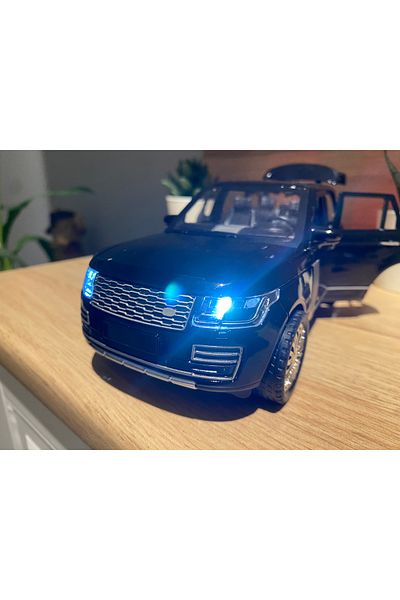 liss çarşı سيارة موديل 1.24 بوصة من رينج روفر Suv بمقابض معدنية وأبواب مفتوحة ومصباح أمامي وضوء إيقاف الصوت