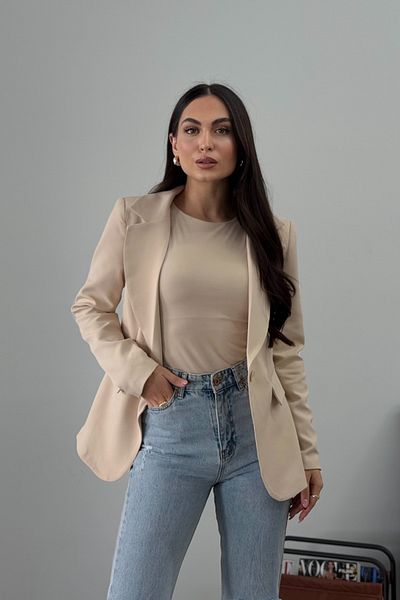 msm fashion Blazer de damă Jachetă căptușită cu nasturi scurte
