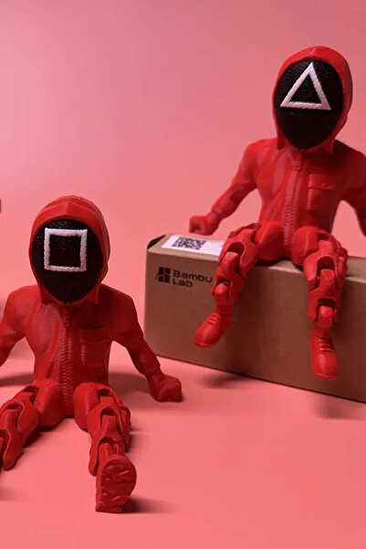 Past Squid Game Figürü 3'lü Set