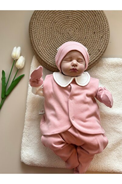 Mama Miel Baby Dusty Rose Hospital Outlet Set - Vest and Bodysuit