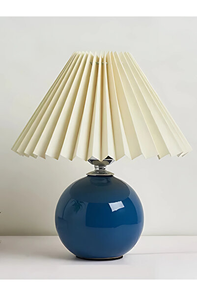 retro home design Umbrella Modern Tasarım Abajur Lacivert Gövde Masa Lambası