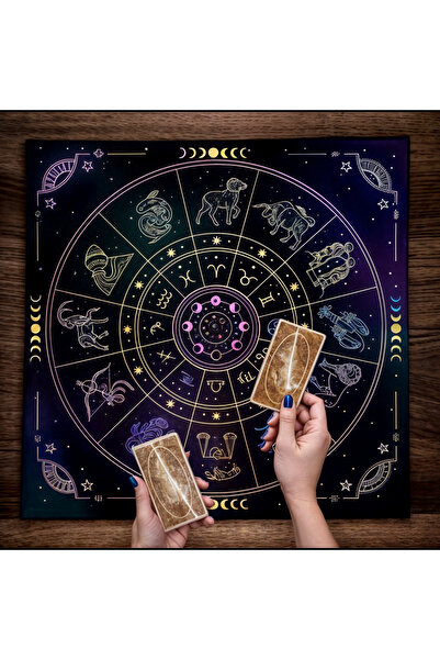 Vendini Kaliteli Kumaş, Canlı Renkli Tarot Örtüsü Sunak Örtüsü Altar Örtüsü R...