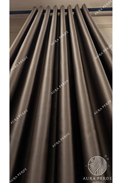 Pierre Cardin Kahverengi Karartma Perde - Işık Geçirmez Blackout Fon Perde | ...