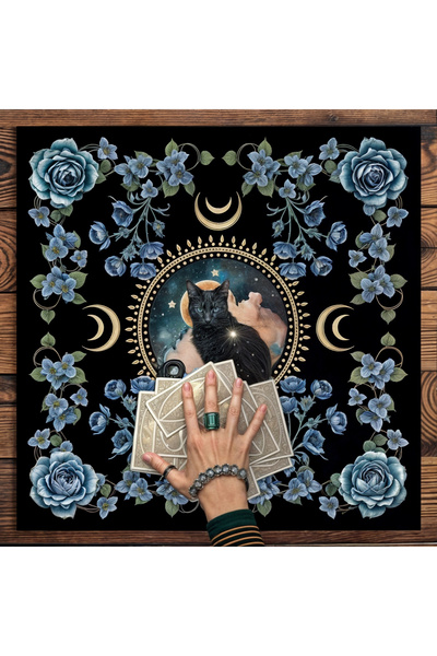 Vendini Pânză de calitate, pânză de tarot în culori vii, pânză de altar, pânz...
