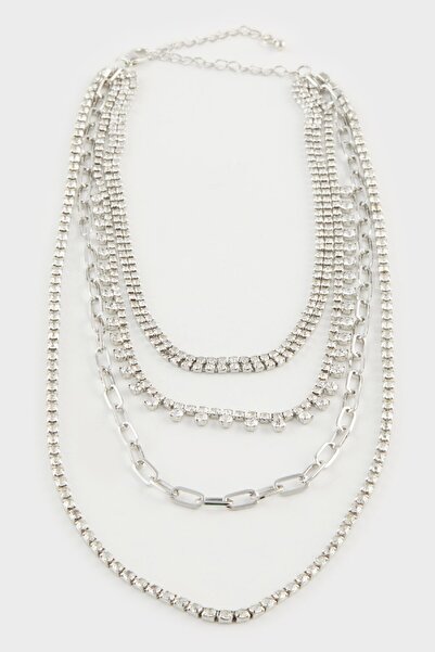 DeFacto Women's 3-Piece Necklace E1456Axns