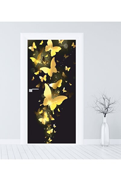 RENKLİ HOBBY Kapı Kaplama Folyosu - Kapı Sticker Giydirme - Kendinden Yapışkanlı