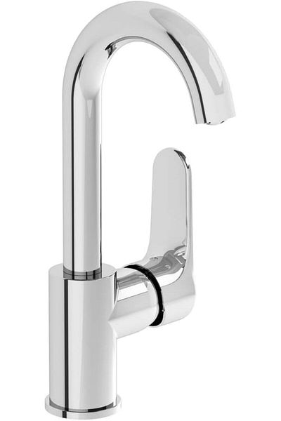 MCreative Ovalis A42799 Swivel Spout Sink Faucet, Chrome