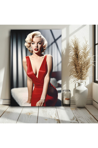 BV DEKOR Γυάλινος πίνακας ζωγραφικής Marilyn Monroe, Μοντέρνα διακόσμηση τοίχ...