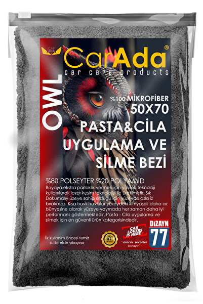 CarAda Pasta-cila Silme Ve Temizlik Mikrofiber Bez 50x70cm