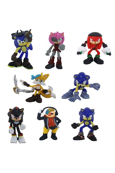 Sonic Figure Deluxe 2.5-Inches, 8-in-1 Pack, Assorted (Character May Vary)