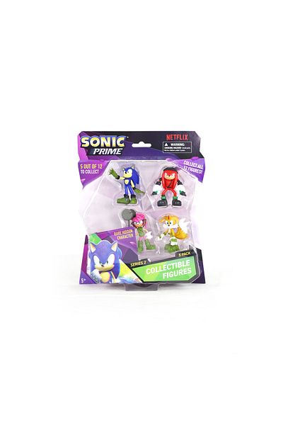 Sonic مجموعة من 5 قطع من فيجر بليستر، مقاس 2.5 بوصة، متنوعة (قد تختلف الشخصية)
