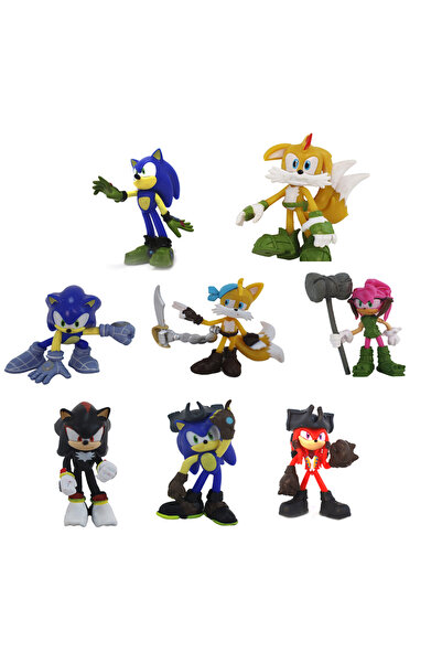 Sonic Figure Deluxe 2.5-Inches, 8-in-1 Pack, Assorted (Character May Vary)