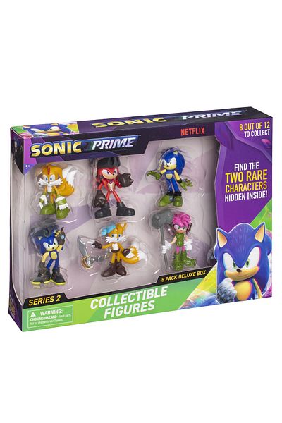 Sonic Figure Deluxe 2.5-Inches, 8-in-1 Pack, Assorted (Character May Vary)