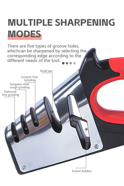 Yelajoy 5 In 1 Knife Sharpener,Durable Non Slip,Use for Repair,Polish,Perfect for Household Chef’s Choice