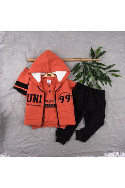 Jnf Baby Boy/Child Cool Uni Teddy 3-Piece Set