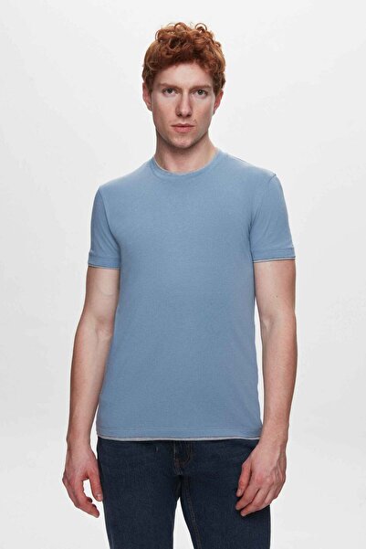 Tween Mavi %100 Pamuk Merserize T-Shirt