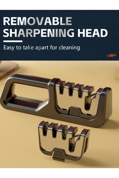 Yelajoy Knife Sharpening Machine,Stainless Steel 4 Ports Detachable,Perfect for Household Chef’s Choice