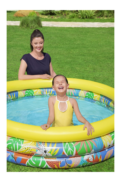 BESTWAY ® φ66" x H15"/Φ1.68m x H38cm Floral Paradise Play Pool