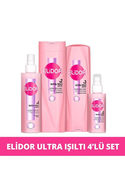 Elidor Ultra Shine Intense Shine Hair Care Set of 4