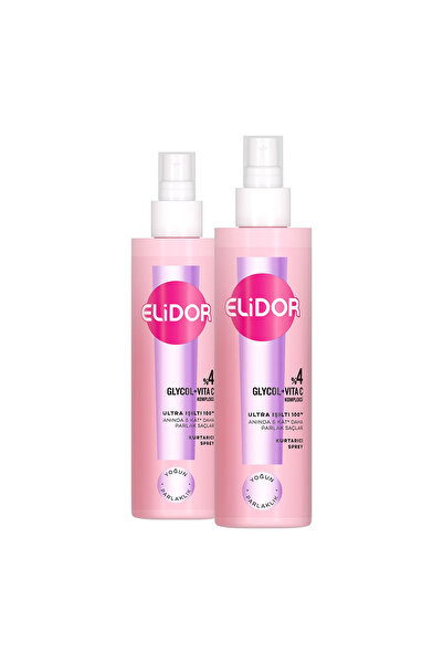 Elidor Saç Kurtarıcı Sprey Ultra Işıltı Yoğun Parlaklık 200 ml x2