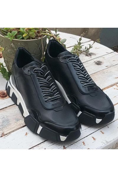 MARCOMEN 20069 Genuine Leather Imported Sole Premium Sneaker Casual Shoes