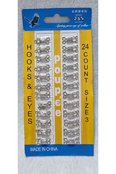 Kayıran aksesuar 24Pcs 1.8cm Metal Agraph Button Clasp - for Bra, Skirt, Vest and Undershirt No:3
