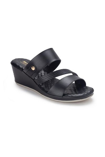 BATA Comfit Casual Wedge Slip On Sandals