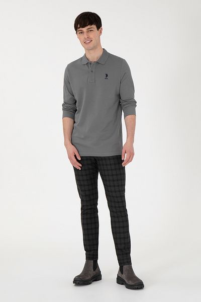 U.S. Polo Assn. Men's Anthracite Canvas Trousers 50291206 -Vr006