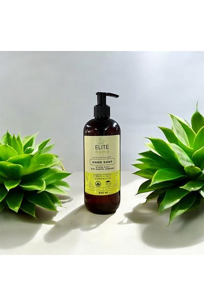 The Elite Home Herbal Based and Vegan Certified Liquid Hand Soap 400 ml Citronella Scented