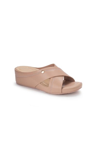BATA Comfit Casual Wedge Slip On Sandals