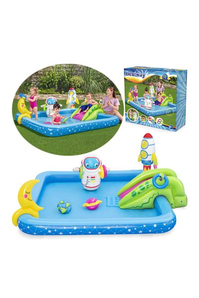 BESTWAY مركز لعب رائد الفضاء الصغير 2.28 متر × 2.06 متر × 84 سم 26-53126