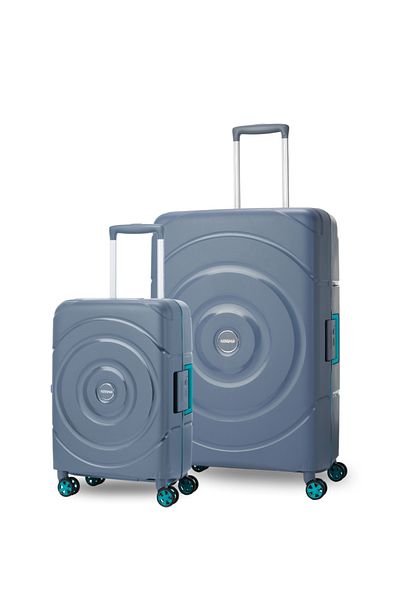 American Tourister CICURITY HARD SPINNER 2 PCS SET GREY TSA