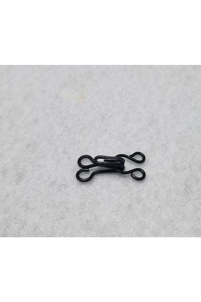 Kayıran aksesuar 24-Piece Black Agraph Button Clasp - 1.8cm, No:3 for Bra, Skirt, Vest and Undershirt