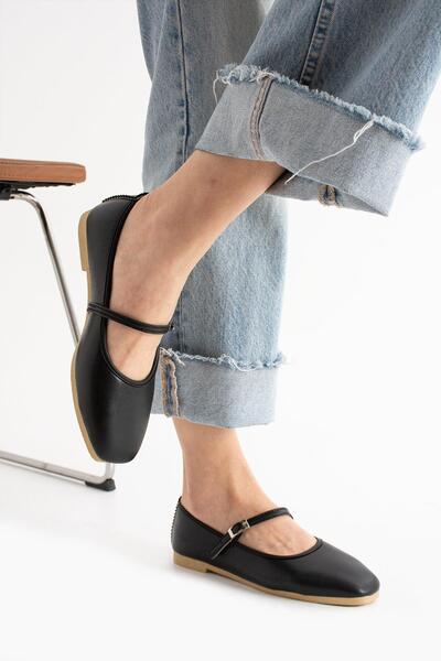 Moda Frato Modafrato AL-142 Tokalı Babet Günlük Kadın Ayakkabı Ev Babeti