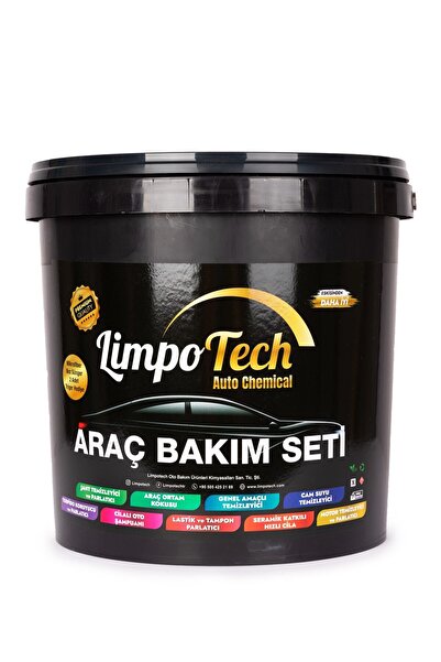 LİMPO TECH Araç Oto Bakım Seti Kampanyalı Oto Bakım Araba Yıkama Temizlik Seti 13'lu