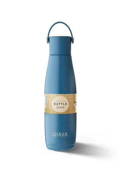 SHAHA VACCUM BOTTLE 480 ML BLUE 480ML