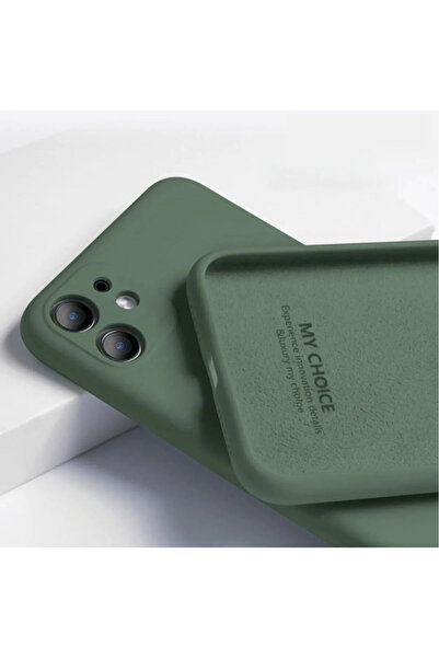 Fibaks Apple iPhone 12 Kılıf Kadife Lansman Soft Yumuşak Liquid Silikon Kamer...