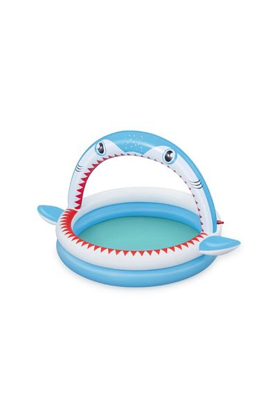 BESTWAY ® 64" x 50" x 36"/1.63m x 1.27m x 92cm Sharktastic Sprinkler Play Pool