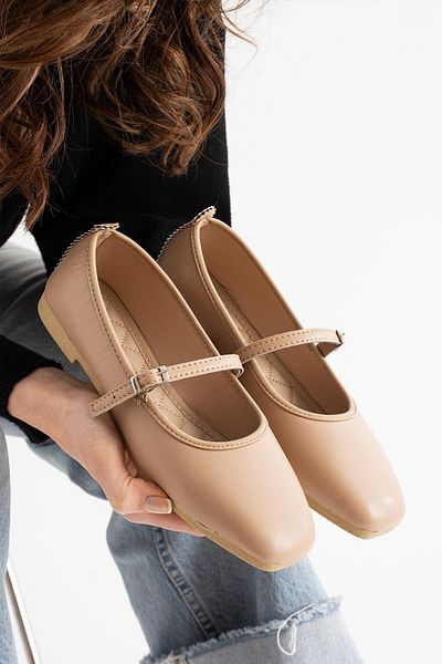 Moda Frato Modafrato AL-142 Pantofi de damă casual cu cataramă Pantofi de acasă