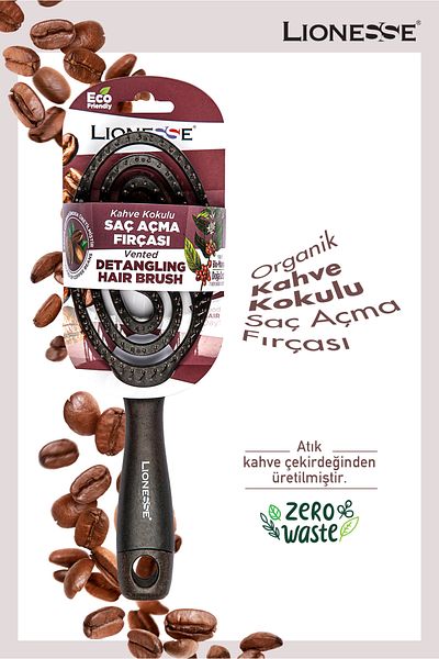 Lionesse Organic Hair Lightening Brush - Coffee Bean 8816