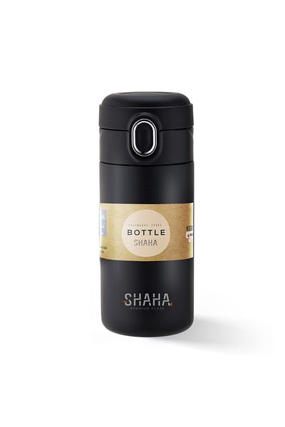 SHAHA Vacuum Bottle 300ml Black